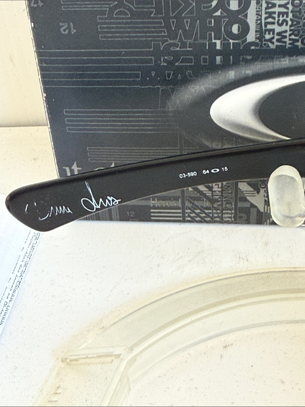 Oakley Limited Edition Bruce Irons Hijinx Sunglasses 03-590 Black Frame Grey Len - Picture 9 of 13